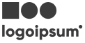Logo placeholder with a square, two circles, and the word logoipsum.